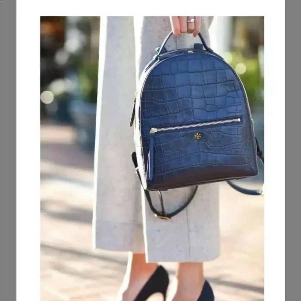 Tory Burch tory burch croc-embossed backpack